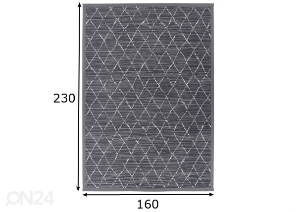 Narma smartWeave® ковер Vao grey 160x230 см размеры