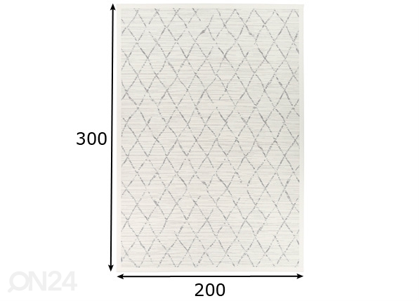 Narma smartWeave® ковер Vao white 200x300 см размеры