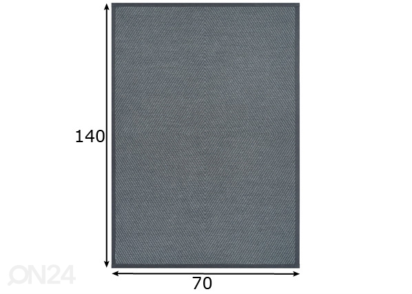 Narma smartWeave® ковер Vivva grey 70x140 см размеры