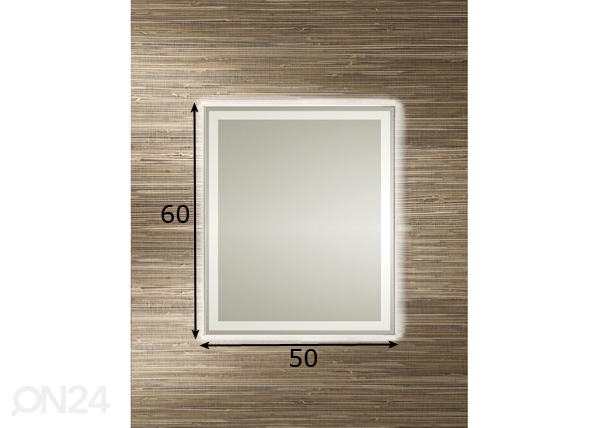 Peegel Gent LED 50x60 cm mõõdud