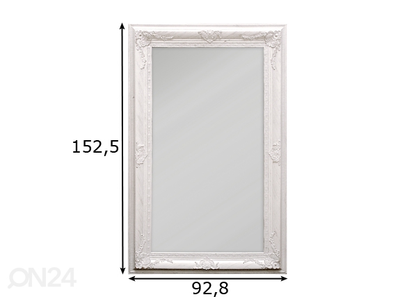 Peegel Palermo 92,8x152,5 cm mõõdud