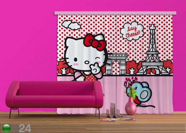 Pimendav fotokardin Hello Kitty with mouse 280x245 cm