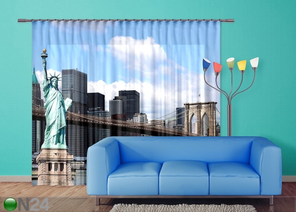 Poolpimendav fotokardin Statue of Liberty 280x245 cm