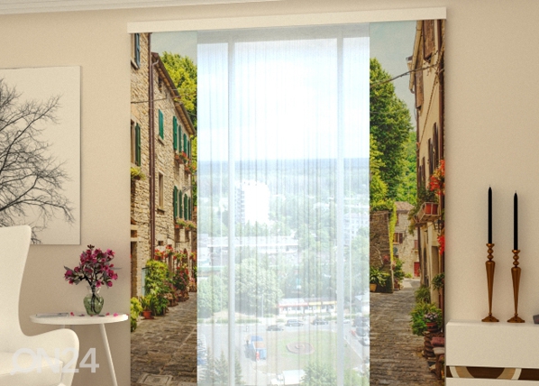 Poolpimendav paneelkardin Narrow street in Italy 80x240 cm