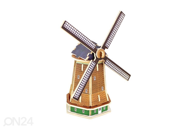 Puidust 3D pusle Hollandi tuuleveski