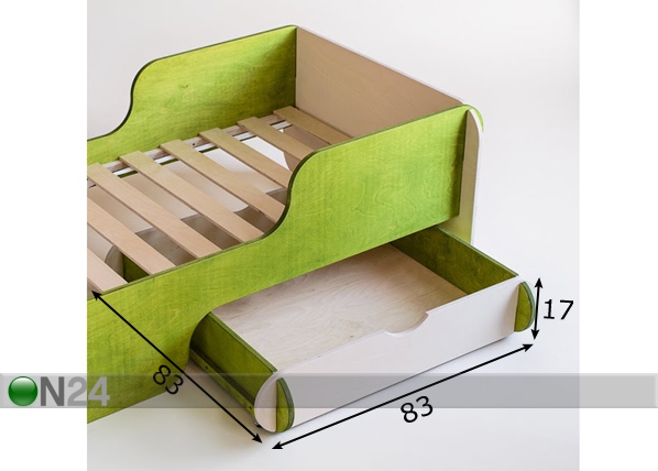 Radis ящик кроватный для кроватки Piku размеры