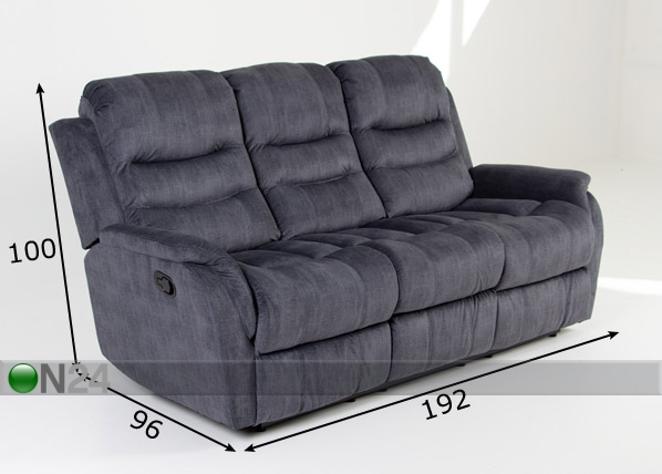 Recliner 3-местный диван размеры