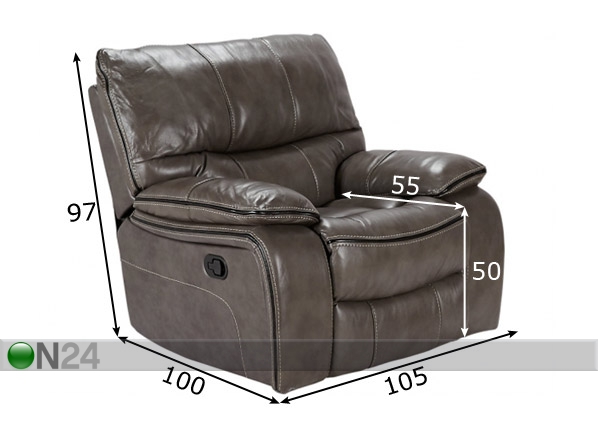 Recliner nojatuoli (keinuva/pyörivä) RU-151430  Sisustustavaratalo