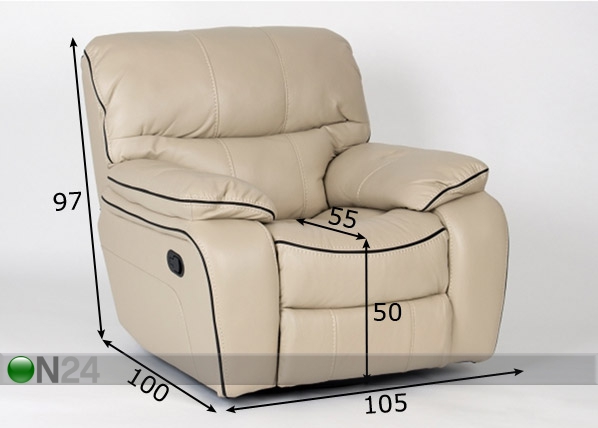 Recliner кресло (вращаемый/качающийся) размеры