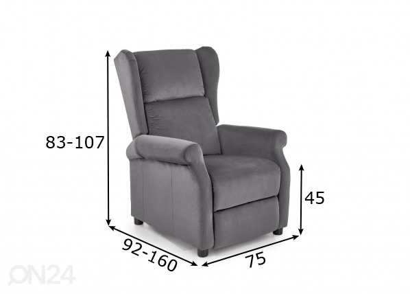 Recliner кресло размеры