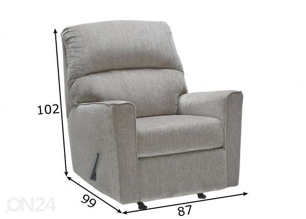 RELAX кресло (качающееся) размеры