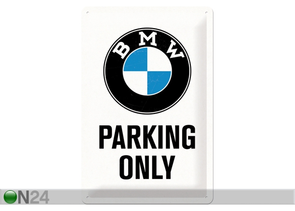 Retro metallposter BMW Parking only 20x30 cm