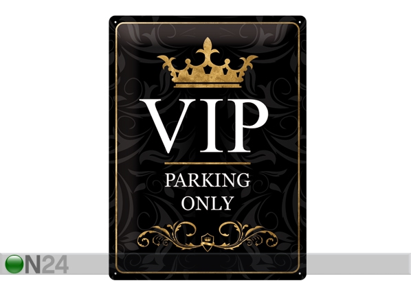 Retro metallposter VIP Parking Only 30x40cm