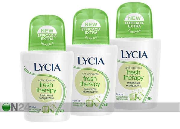 Roll-on deodorant Lycia Fresh Therapy 3x50ml