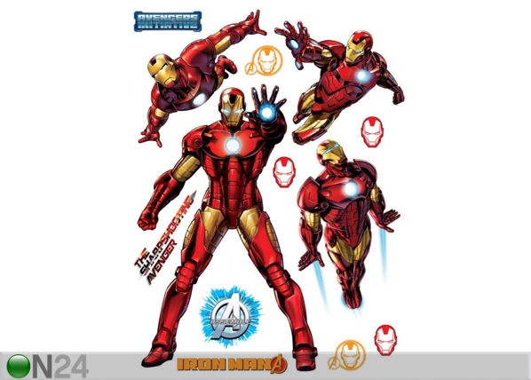 Seinakleebis Avengers Iron Man 65x85 cm