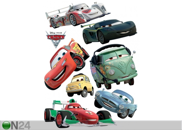 Seinakleebis Disney Cars 2 McQueen and Francesco Bernoulli 65x85 cm