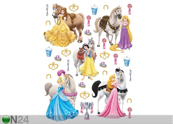 Seinakleebis Disney princesses and horses 65x85 cm