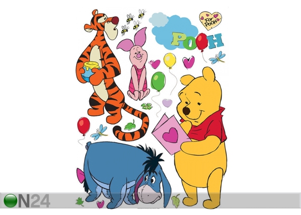 Seinakleebis Disney Winnie the Pooh and friends 42,5x65 cm