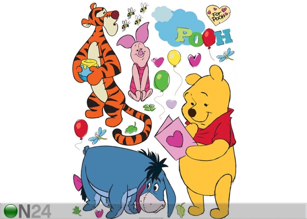 Seinakleebis Disney Winnie the Pooh and friends 65x85 cm