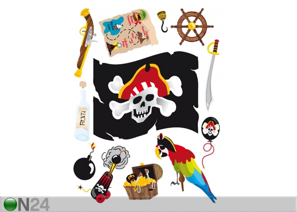 Seinakleebis Pirate 65x85 cm
