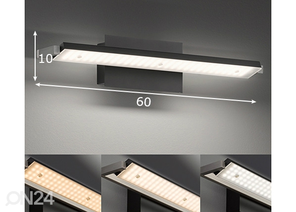 Seinalamp Pare TW LED mõõdud