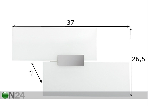 Seinalamp Tetris mõõdud