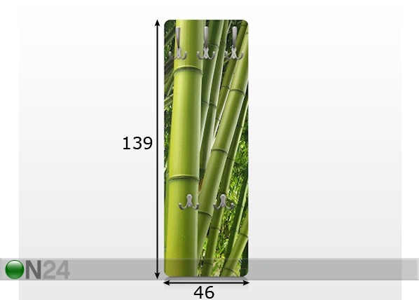 Seinanagi Bamboo Trees 139x46 cm mõõdud