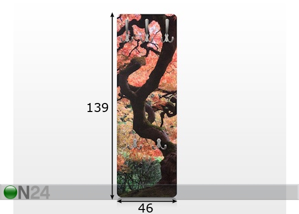 Seinanagi Japanese Garden 139x46 cm mõõdud