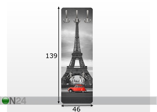 Seinanagi Spot on Paris 139x46 cm mõõdud