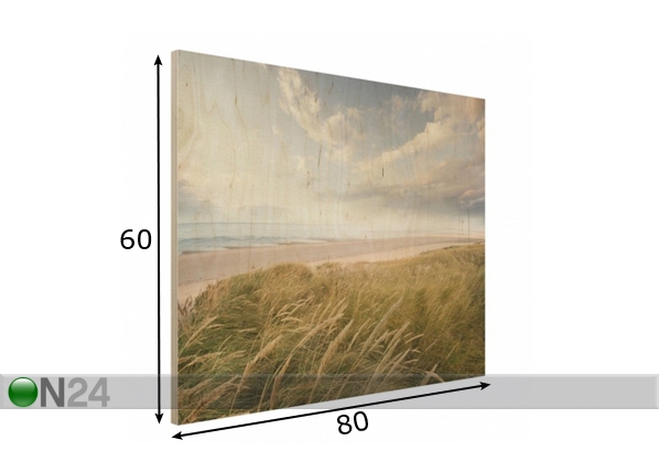 Seinapilt puidul Dunes dream 60x80 cm mõõdud