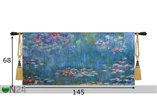 Seinavaip Monet Vesiliiliad 145x68 cm mõõdud