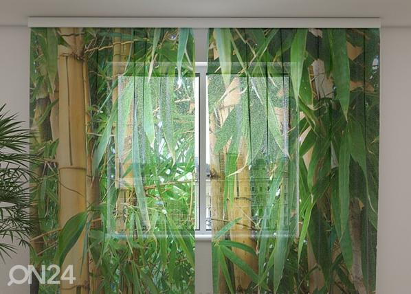 Šifoon-fotokardin Bamboo forest 240x220 cm