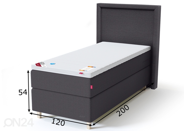 Sleepwell Black континентальная кровать 120x200 cm размеры
