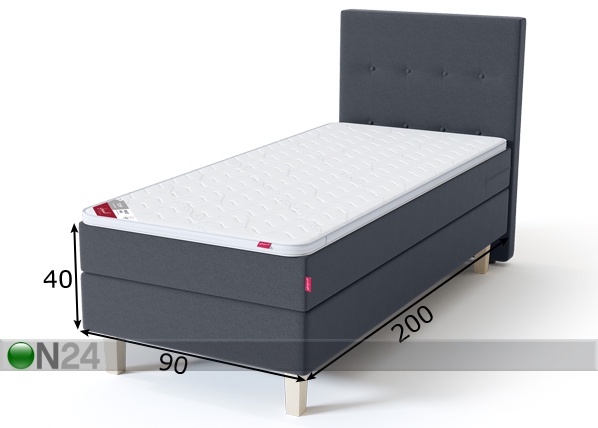 Sleepwell Blue континентальная кровать 90x200 cm размеры