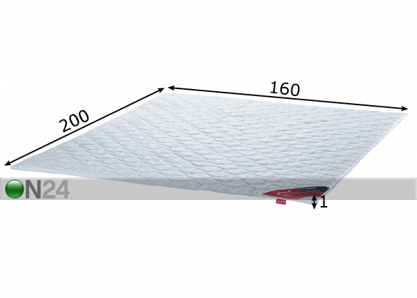 Sleepwell mardatsi kaitsetekk TOP Hygienic 160x200 cm mõõdud