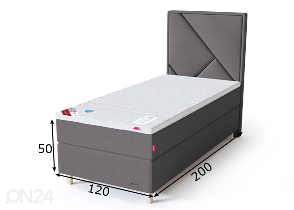 Sleepwell Red континентальная кровать мягкая 120x200 cm размеры