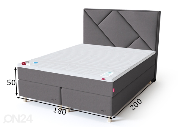 Sleepwell Red континентальная кровать мягкая 180x200 cm размеры