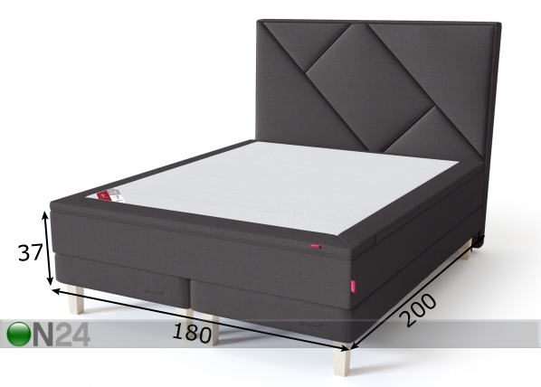Sleepwell Red континентальная кровать на раме жёсткая 180x200 cm размеры