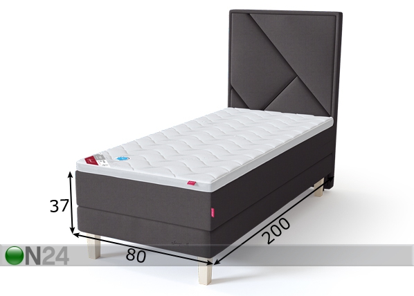 Sleepwell RED континентальная кровать на раме жёсткая 80x200 cm размеры