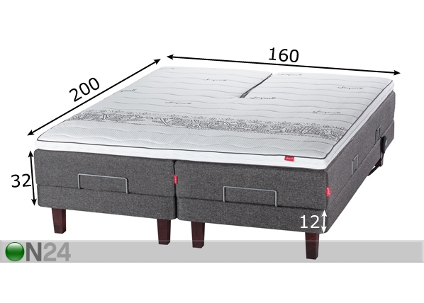 Sleepwell Red кровать моторная 160x200 cm жёсткая размеры