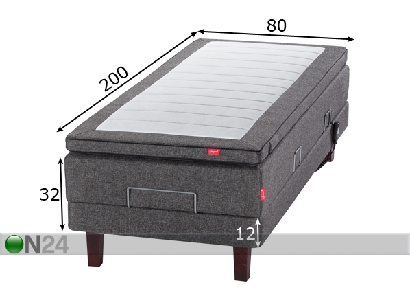Sleepwell Red кровать моторная 80x200 cm средней жёсткости размеры