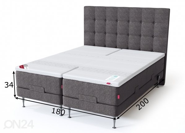 Sleepwell Red кровать моторная мягкая 180x200 cm размеры