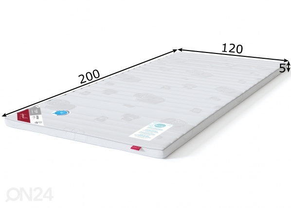 Sleepwell наматрасник TOP HR foam 120x200 cm размеры
