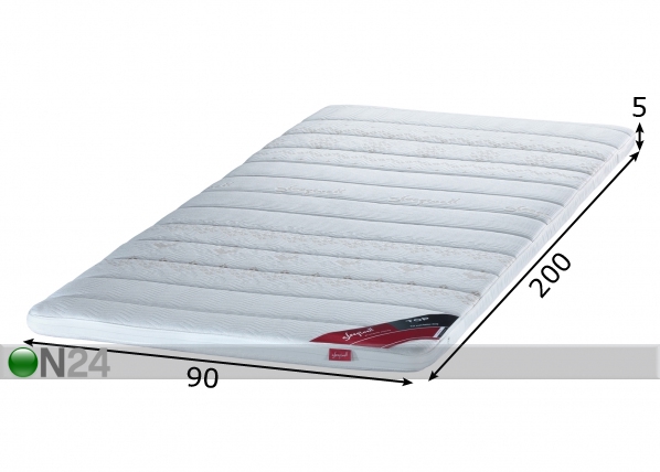 Sleepwell наматрасник TOP HR foam 90x200 cm размеры