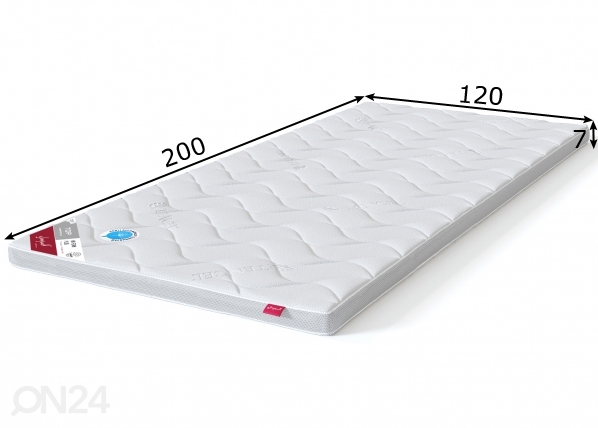 Sleepwell наматрасник TOP HR foam Plus 120x200 cm размеры