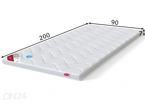 Sleepwell наматрасник TOP HR foam Plus 90x200 cm размеры