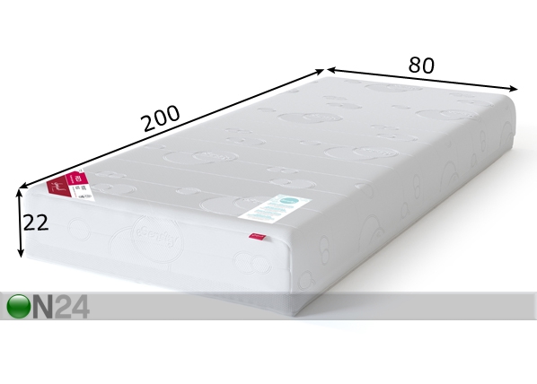 Sleepwell пружинный матрас RED Pocket Plus 80x200 cm размеры