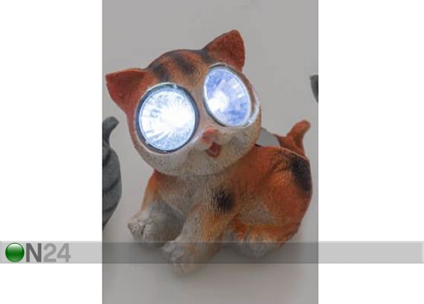 Solar фонарь Tarmo котёнок оранжевый