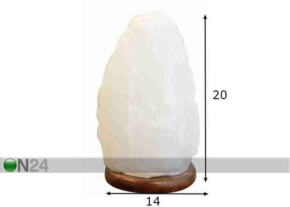 Soolalamp valge 3-5 kg mõõdud