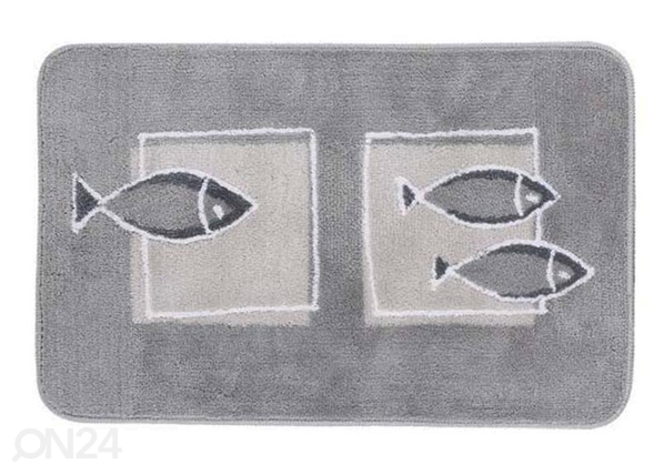Spirella ковер Andros серый с рыбами 55x65cm